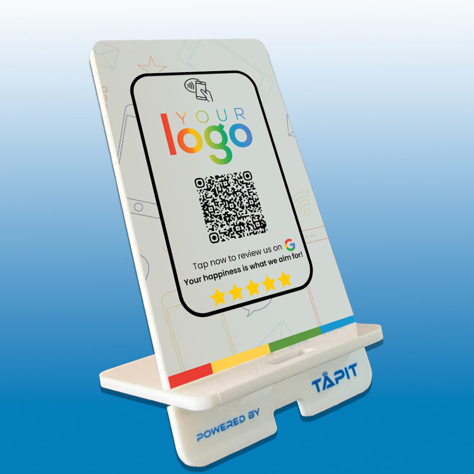 Google Smart NFC Standee Get More Google Reviews